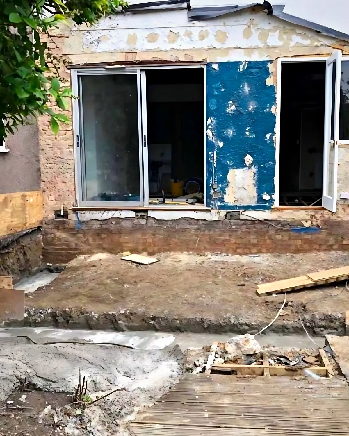 Rear extension before renovation