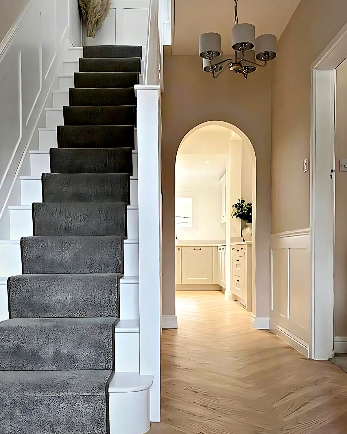 Staircase & hallway after renovation