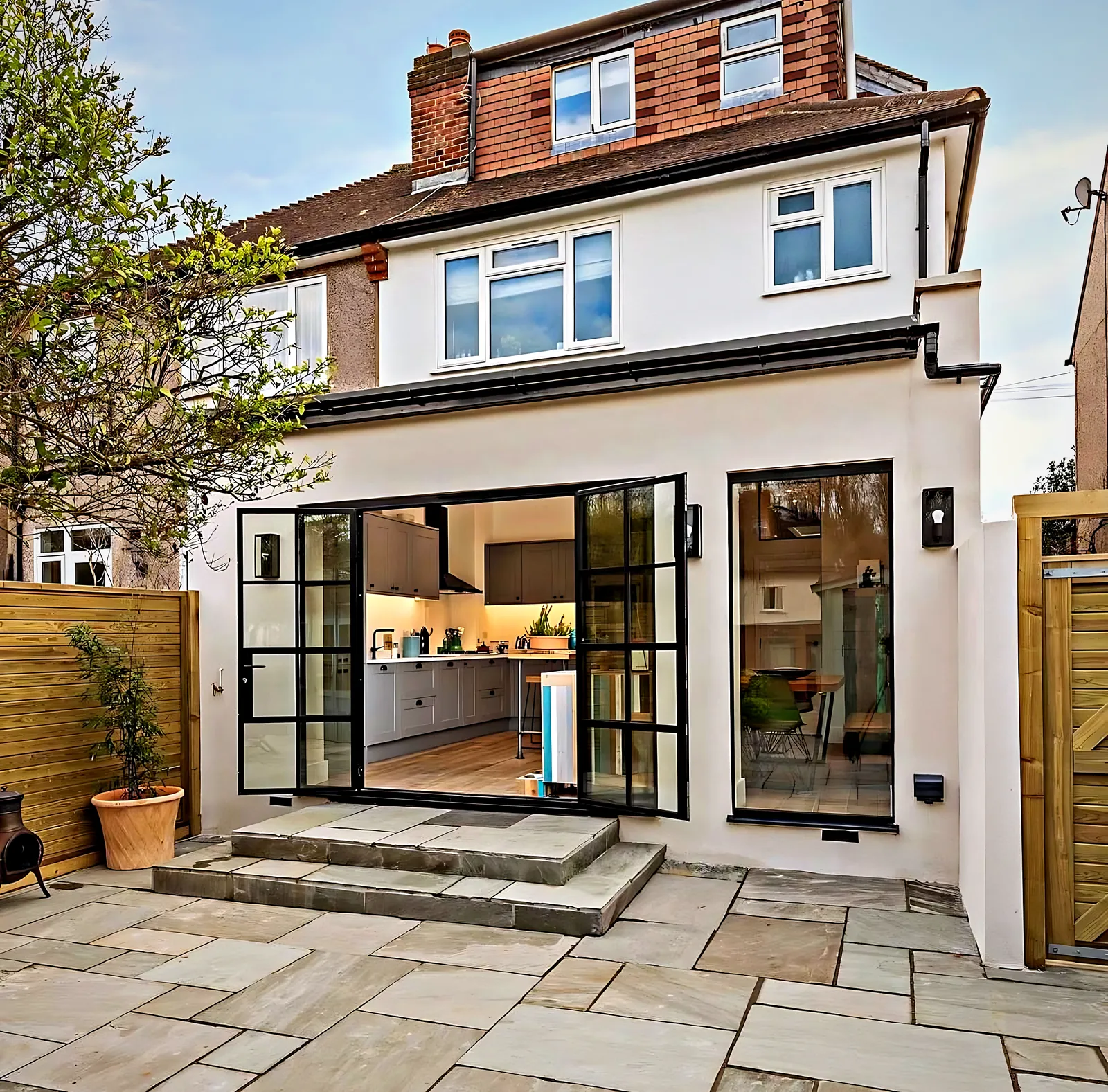 Rear Extension with Crittall-Style Doors